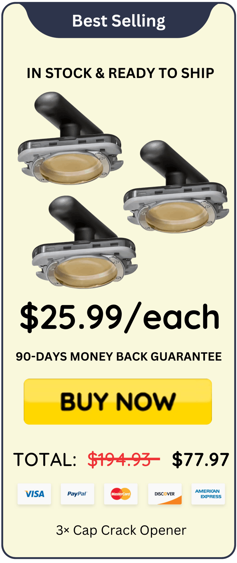 Cap Crack Opener offer price 